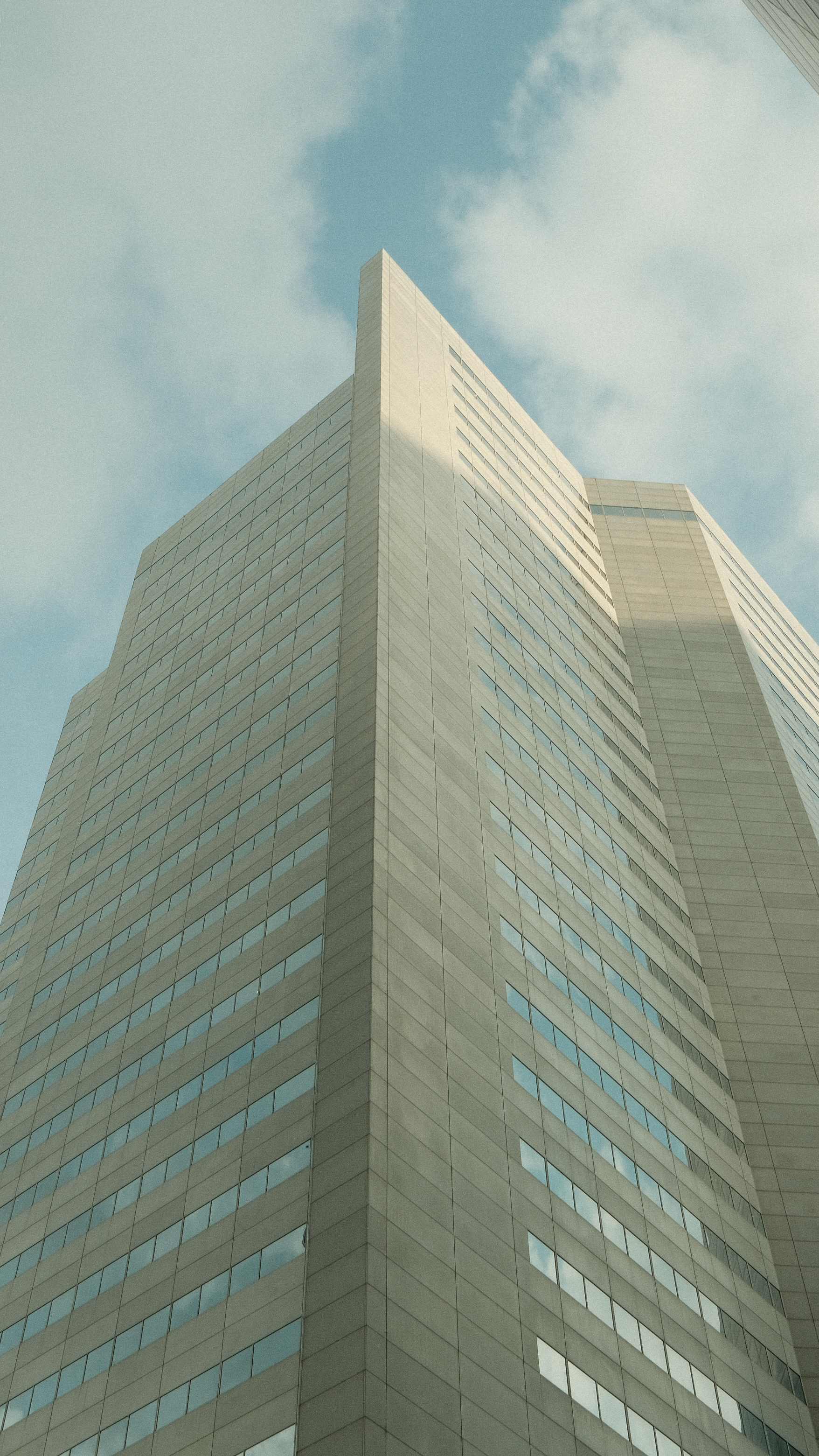 Skyscraper Building with Blue Sky